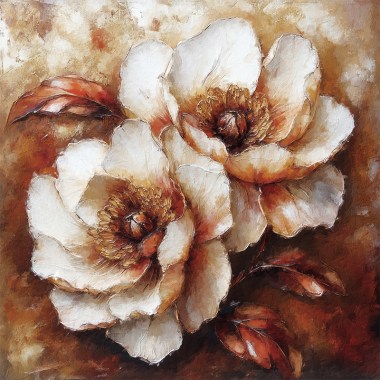 Twee witte pioenrozen
